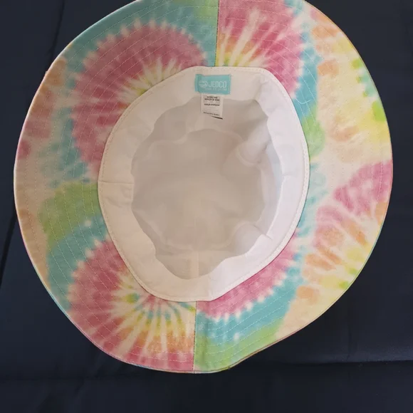 Jeep Pastel Tie-Dye Bucket Hat in Pink, Blue, Yellow, Green - Picture 5 of 5